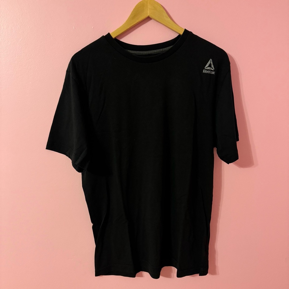 Reebok Black Short Sleeve Tee Classic Design